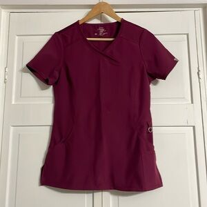 Cherokee Infinity Women's 4-Pocket STRETCH Mock Wrap Scrub Top